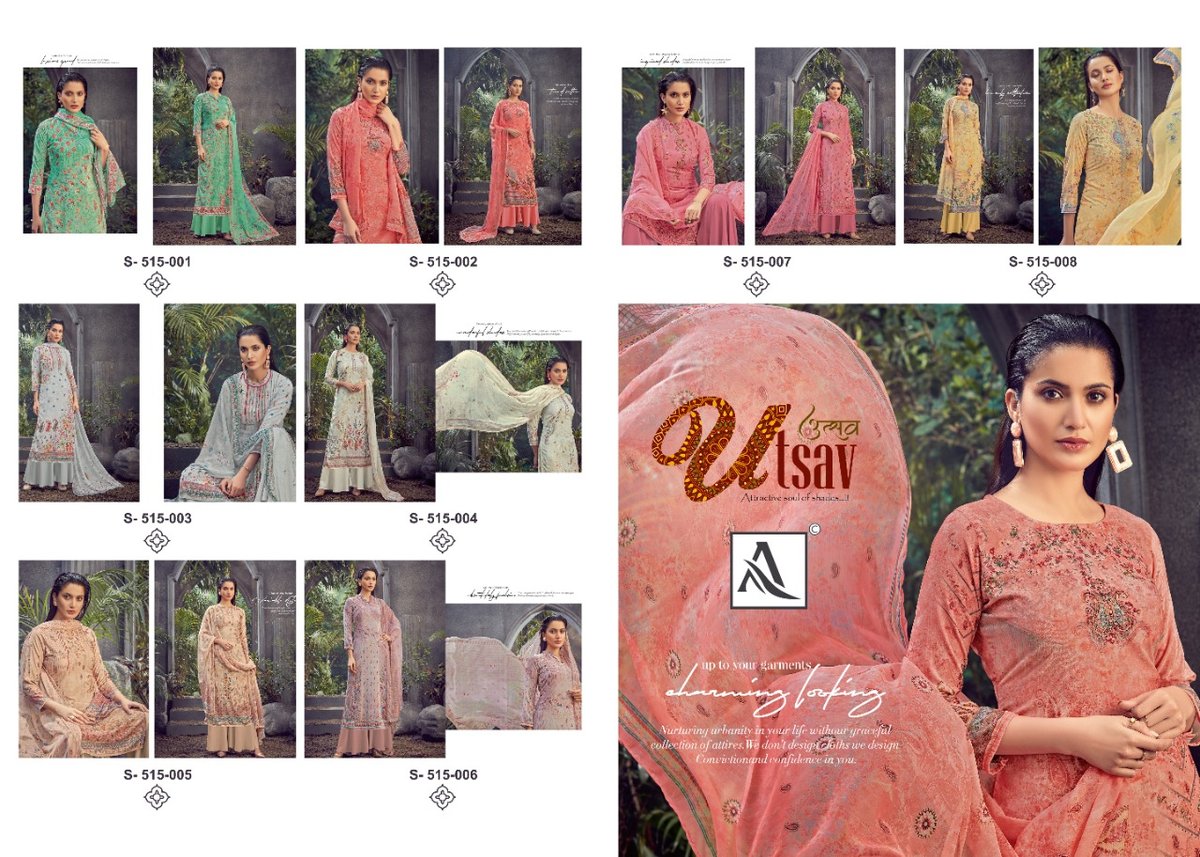 Alok Suits Utsav 515-001-515-008 Series 9