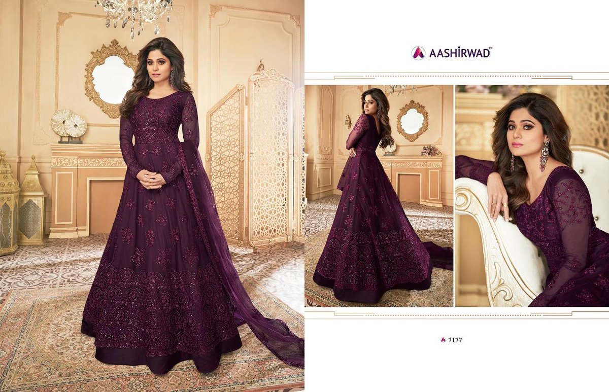 Aashirwad Creation Peacock 7172-7177 Series 6