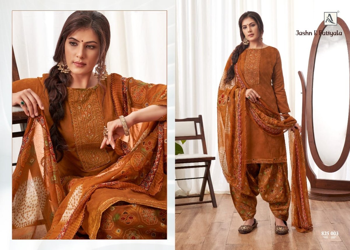 Alok Suits Jashn E Patiyala 825-001 to 825-010 Series 3