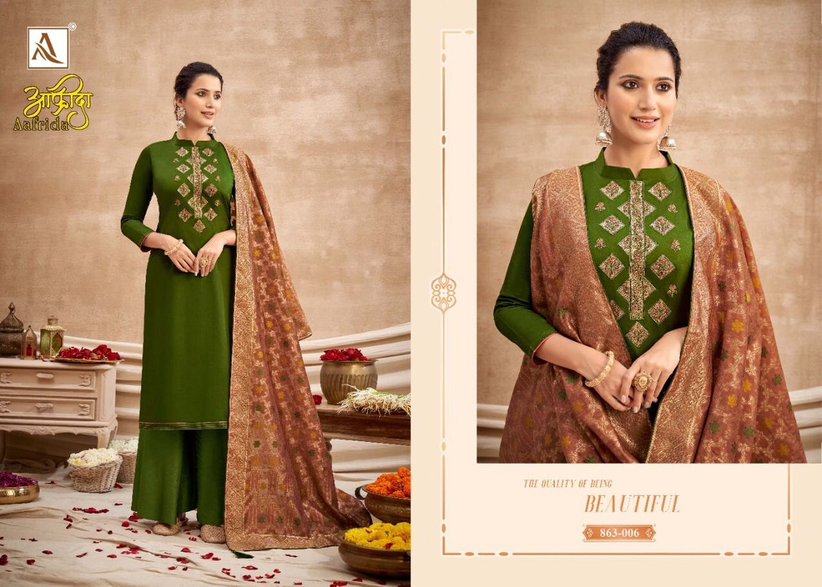 Alok Suits Aafrida 863-001 to 863-008 Series 6