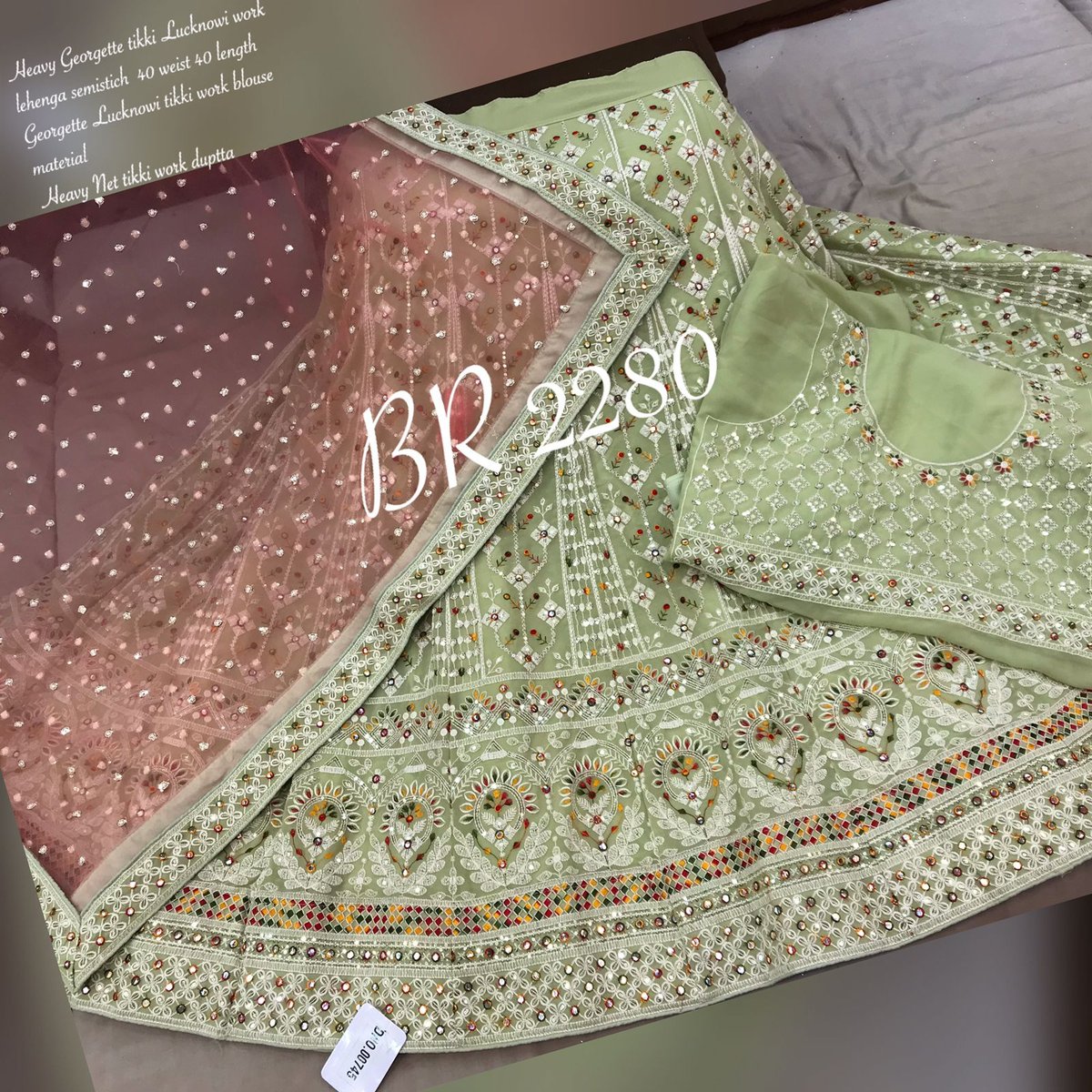 BR Designer Lucknowi Work Lehenga Choli BR 2280 Colors 3