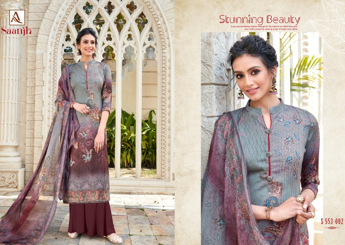 Alok Suits Saanjh 553-001 to 553-010 Series 2