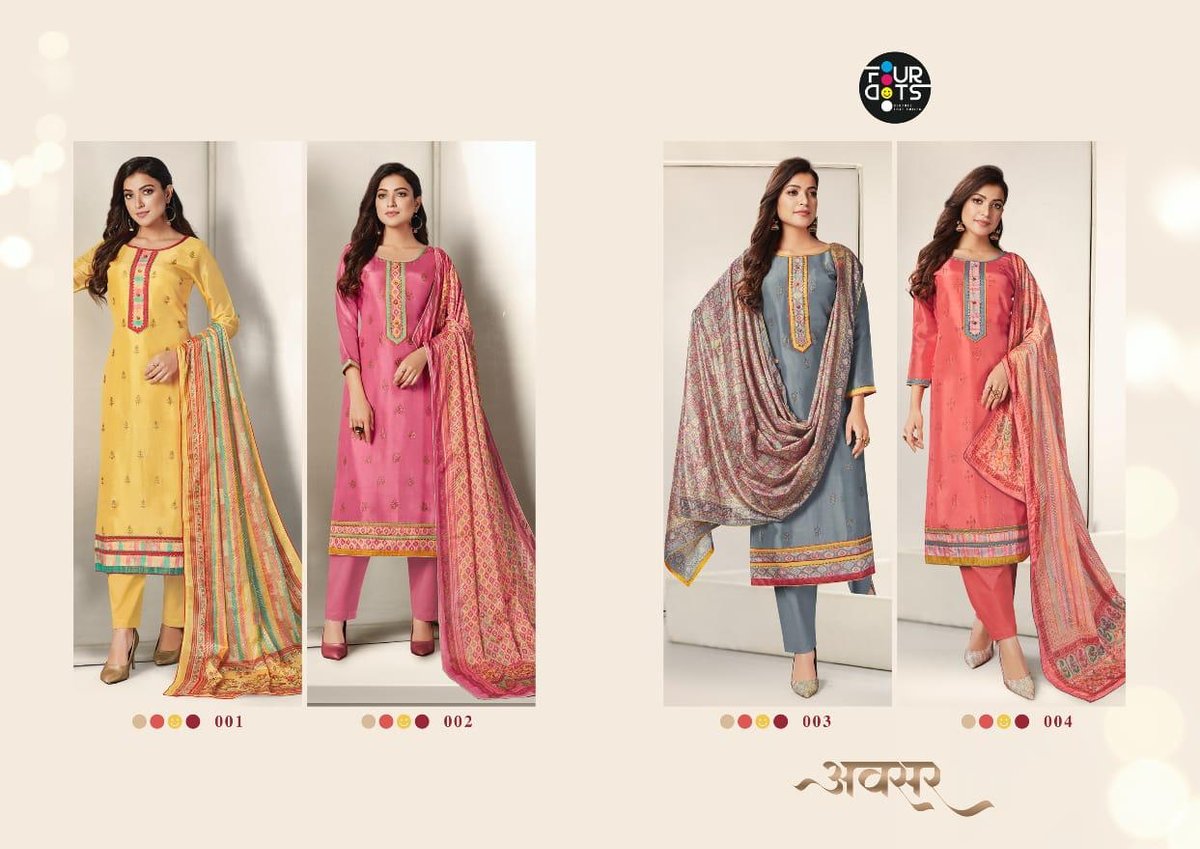 Kessi Fabrics Four Dots Avsar 001-004 Series 5