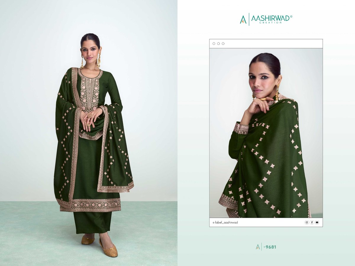 Aashirwad Creation Gulkand Syra 9680-9684 Series 2