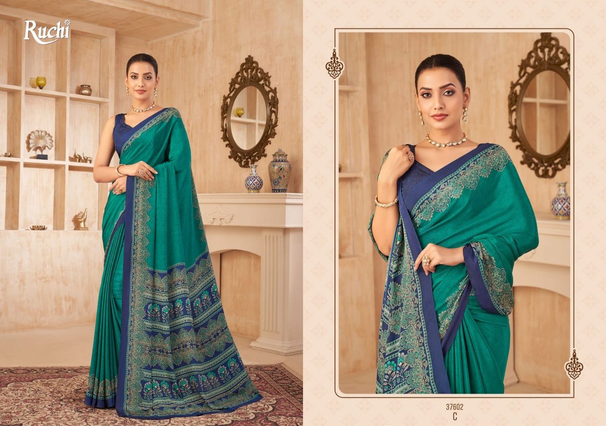 RUCHI SAREE VIVANTA SILK VOL-38 37601-A TO 37603-D 7