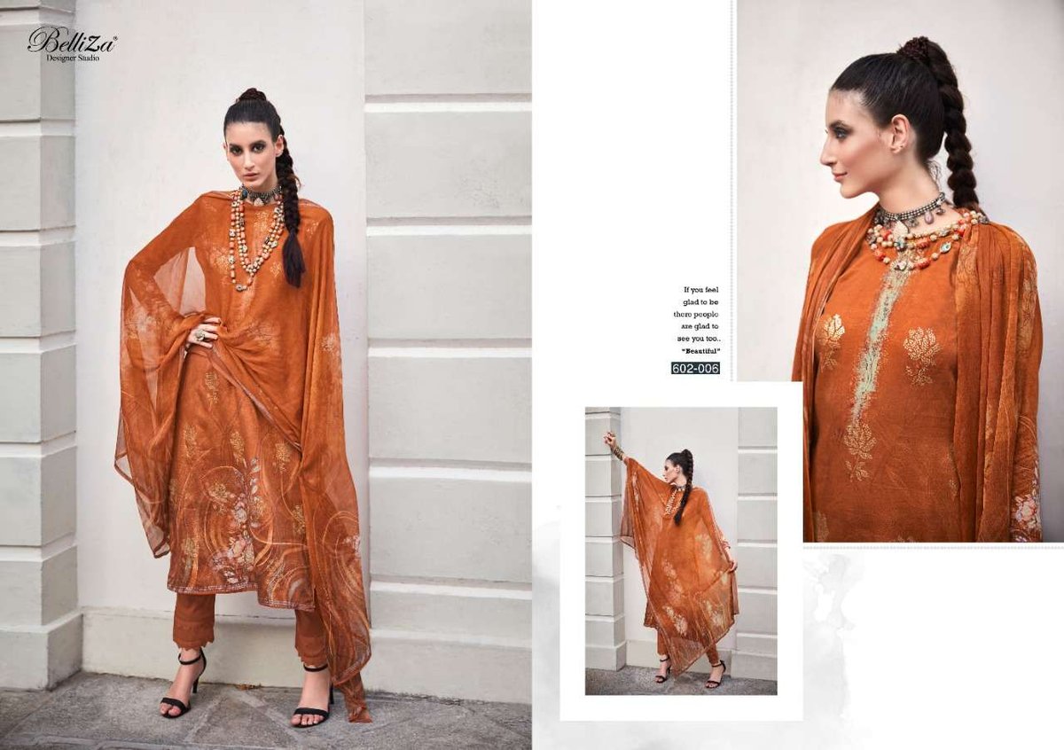 Belliza Designer Kanika 602-001 to 602-006 Series 6