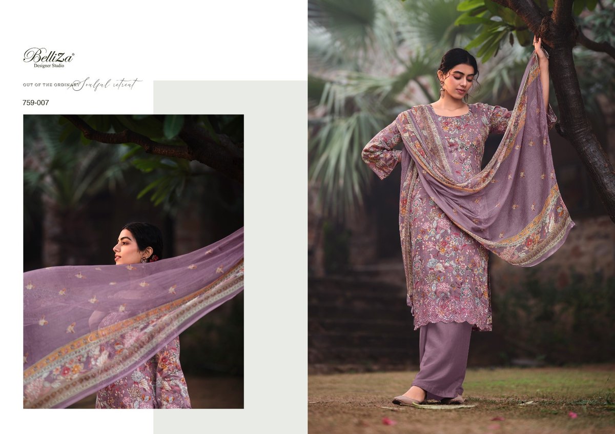 Belliza Designer Seerat 759-001 to 759-010 Series 7