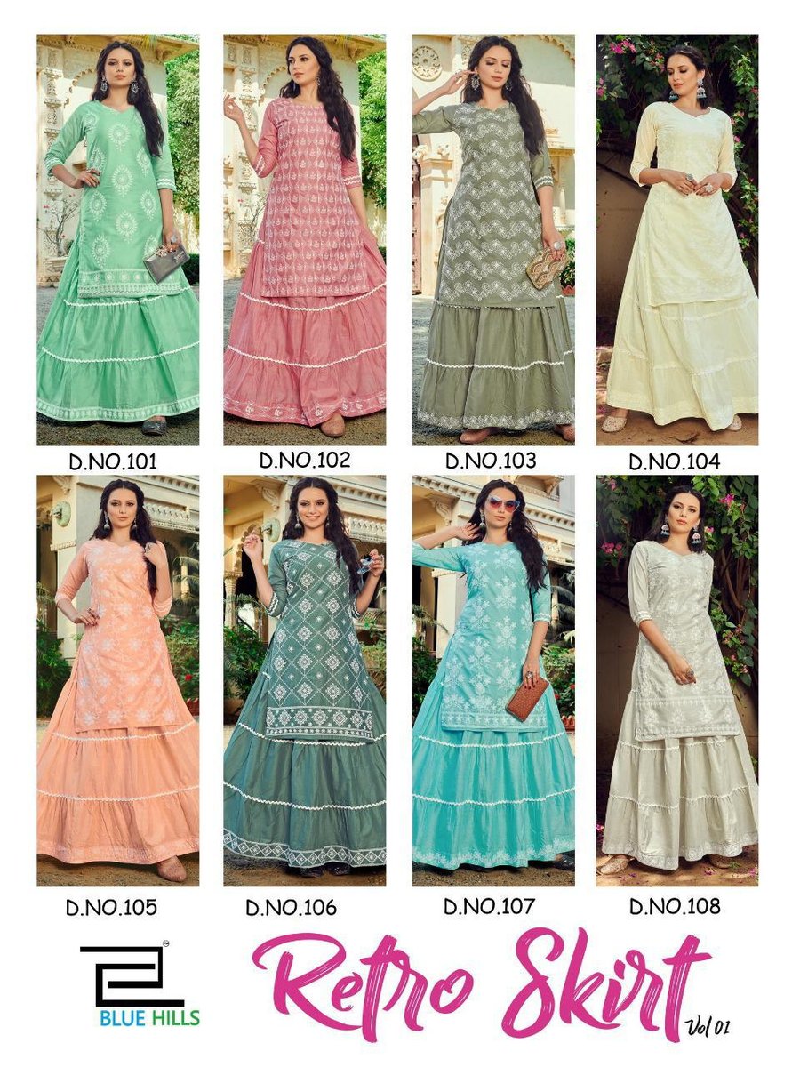 Blue Hills Retro Skirt Vol-1 101-108 Series 9