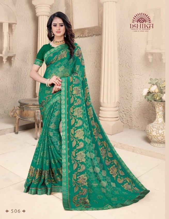 Ishika Sarees Varnika Brasso 501-506 Series 6