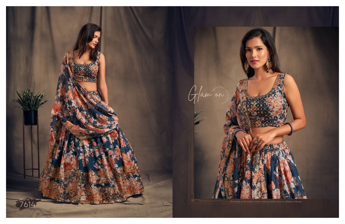 ZEEL FLORAL VOL-2 7611 TO 7619 4