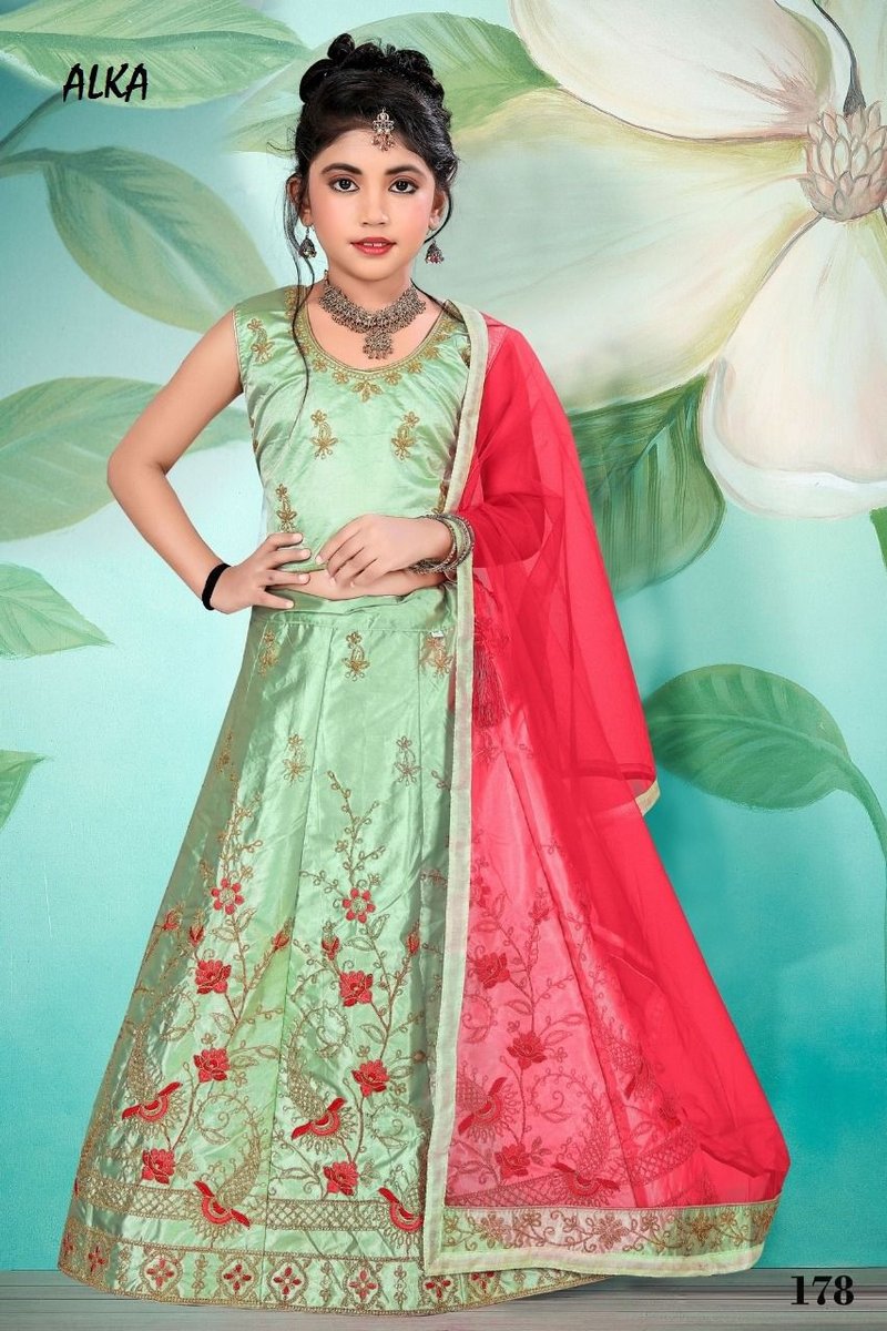 Alka Kidswear Lehenga Vol-17 175-178 Series 7