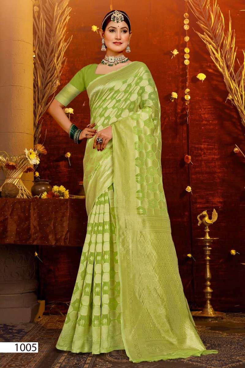 SAROJ SAREE PACIFIC COTTON VOL-4 1001 TO 1006 5