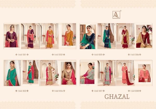 Alok Suits Ghazal 641-001 to 641-008 Series 9