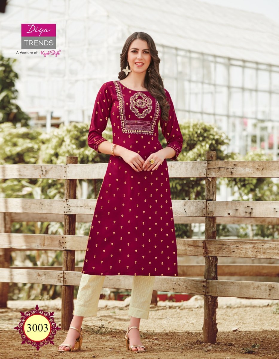 Diya Trendz Victoria Vol-3 3001-3012 Series 3
