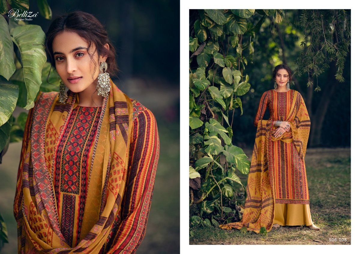 Belliza Designer Studio Zohra 506-001 to 506-010  Series 8