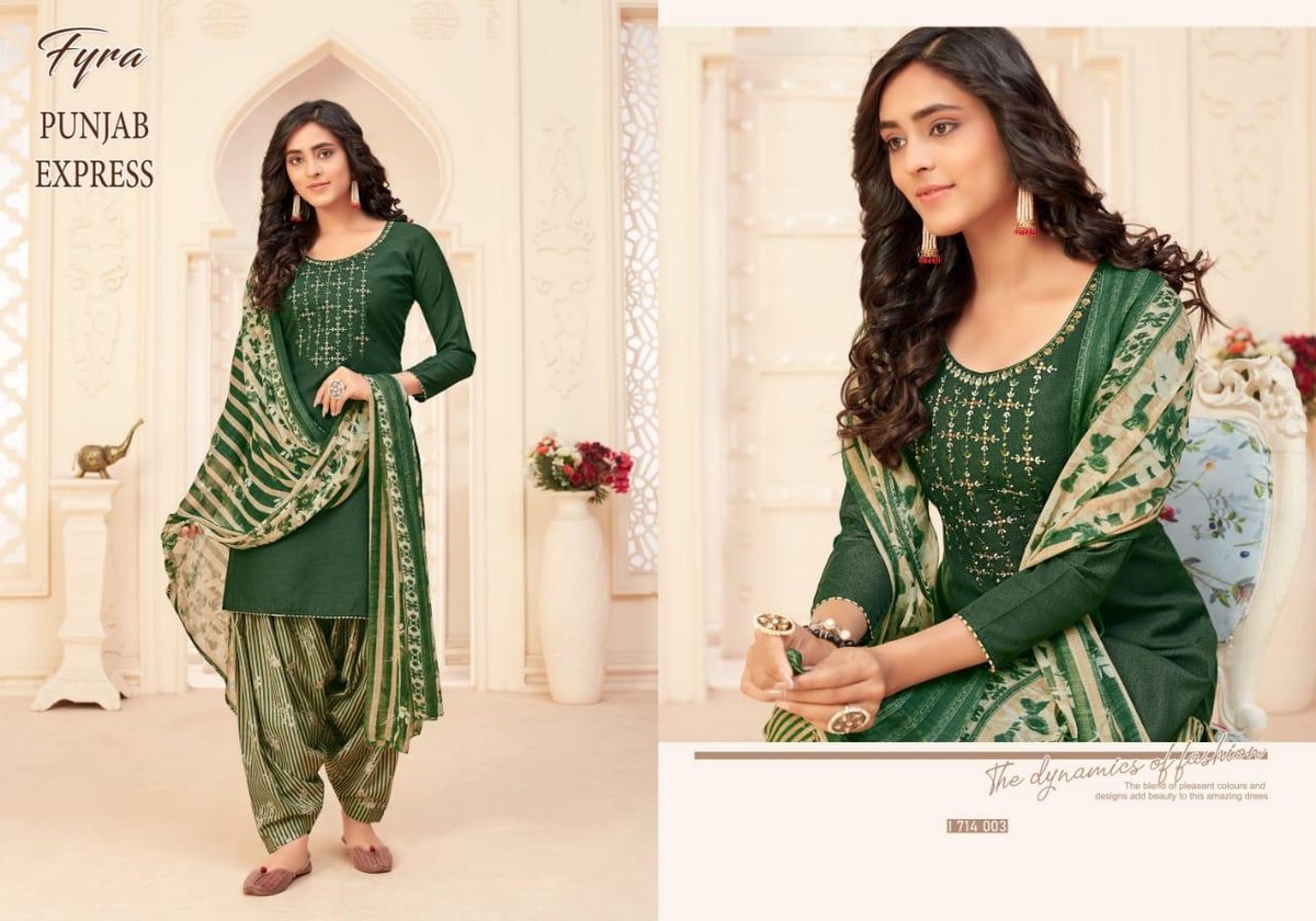 Alok Suits Punjab Express 1714-001 to 1714-010 Series 3