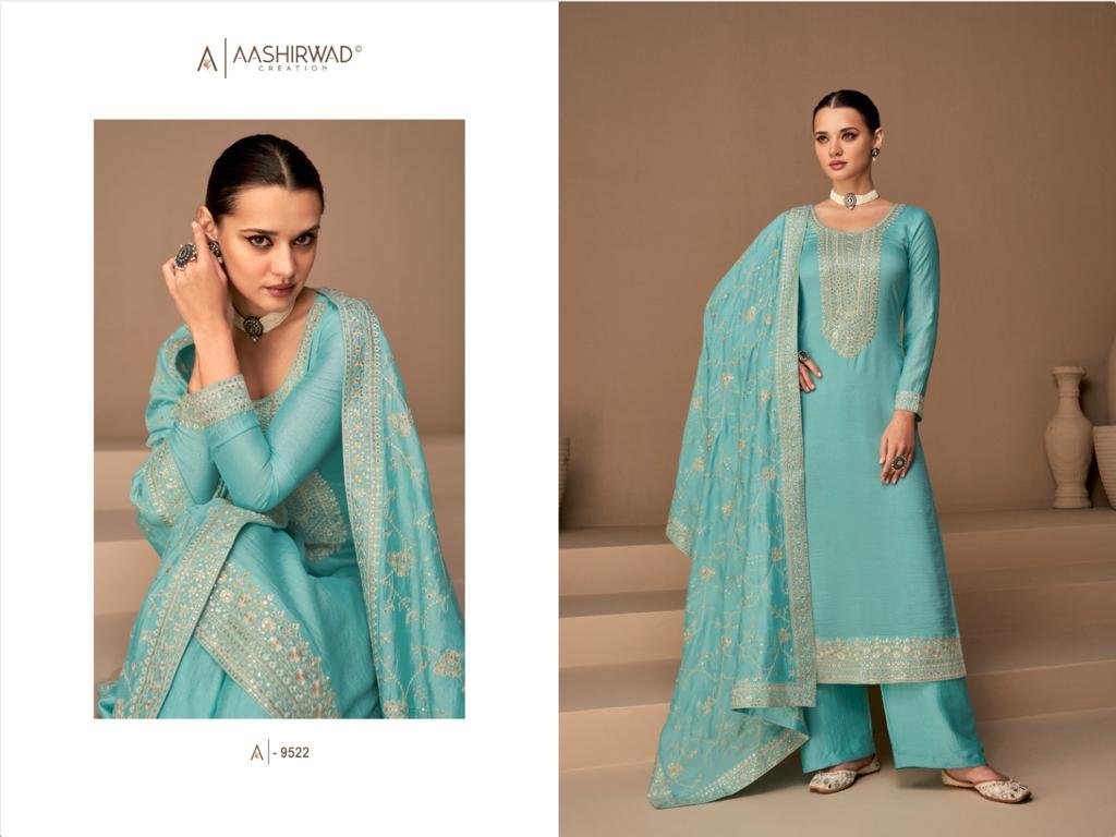 Aashirwad Creation Gulkand Dhaga 9522-9527 Series 1