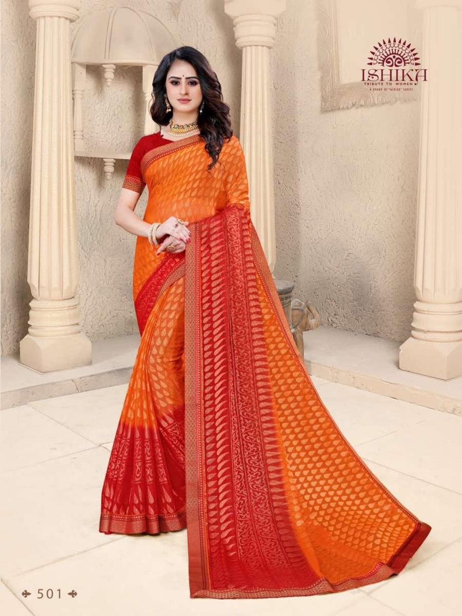 Ishika Sarees Varnika Brasso 501-506 Series 1