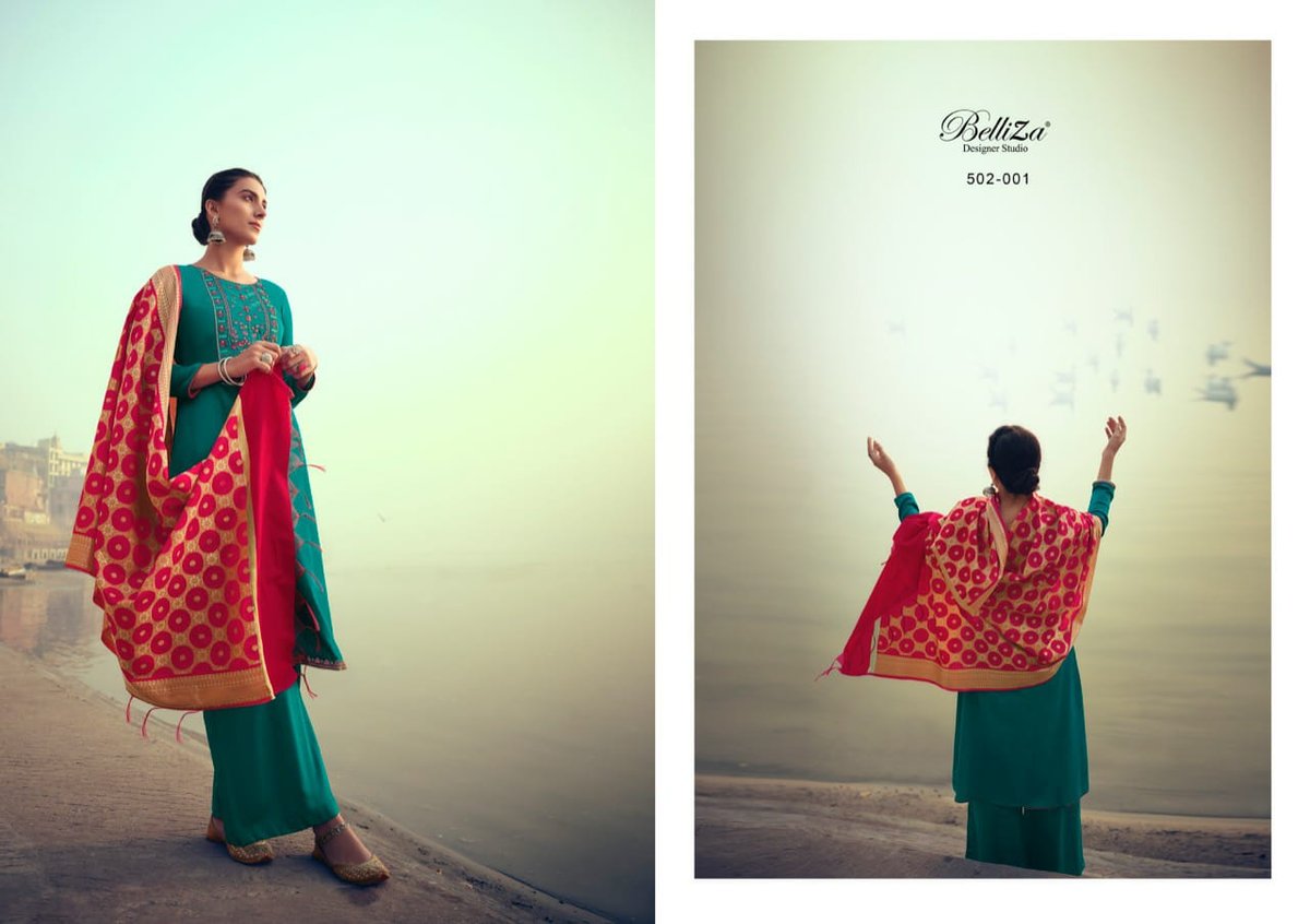 Belliza Designer Banaras 502-001-502-008 Series. 1