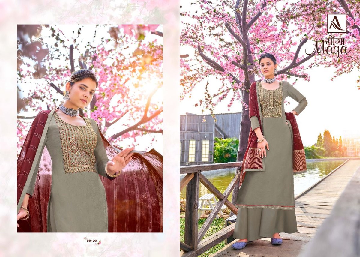 Alok Suit Moga 889-001 to 889-008 Series 6
