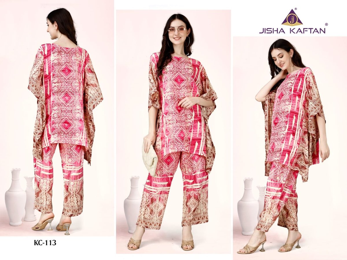 JISHA KAFTAN KAFTAN CO-ORD SETS VOL-2 KC-109 TO KC-116 5