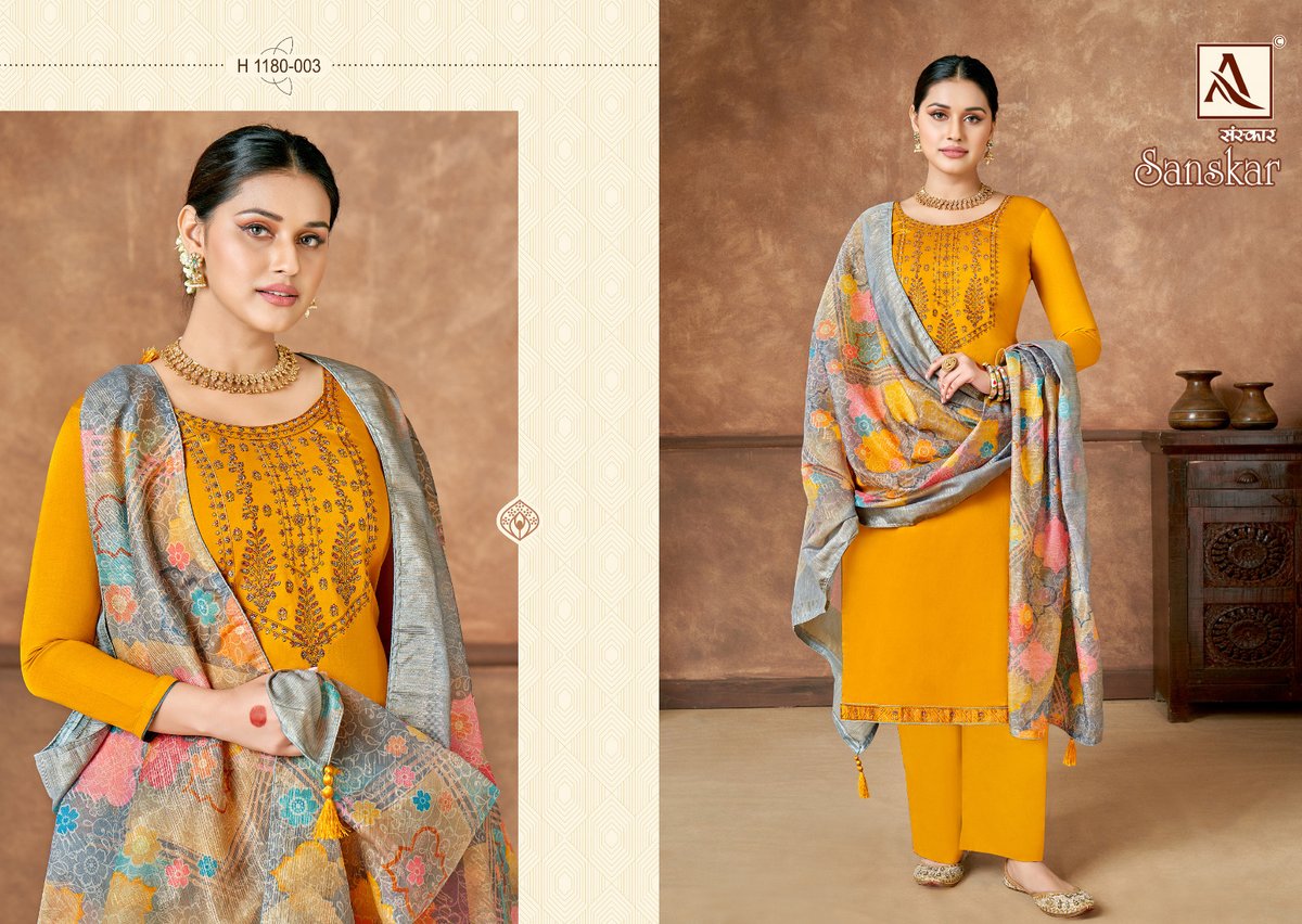 Alok Suit Sanskar 1180-001 to 1180-006 Series 3