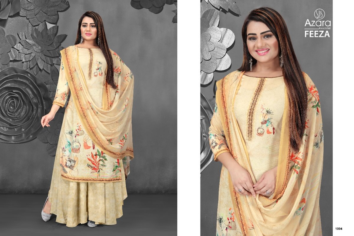Azara Karachi Suit Feeza 1001-1004 Series 4