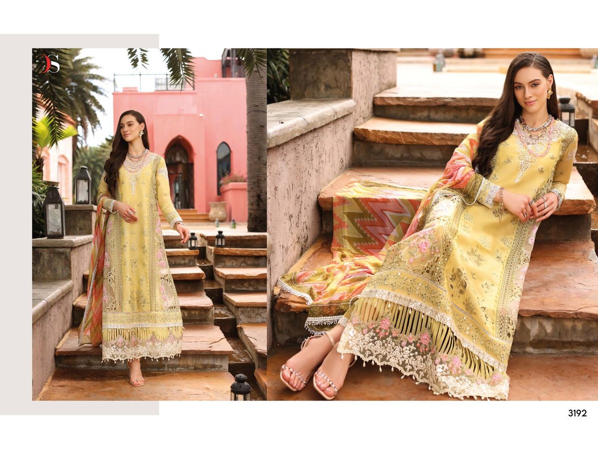 Deepsy Suit Noor Luxury Chikankari Lawn 23 3191-3196 Series 2