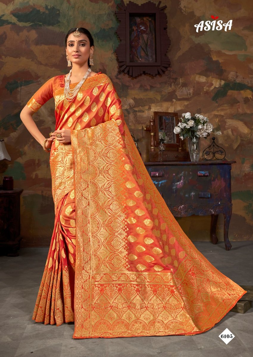 Asisa Saree Tulsi 6101-6106 Series 5