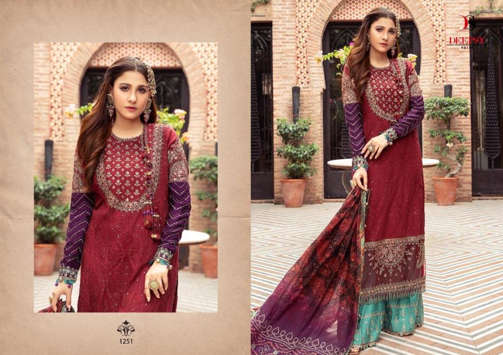 Deepsy Suits Maria B Satin 1251-1255 Series 1