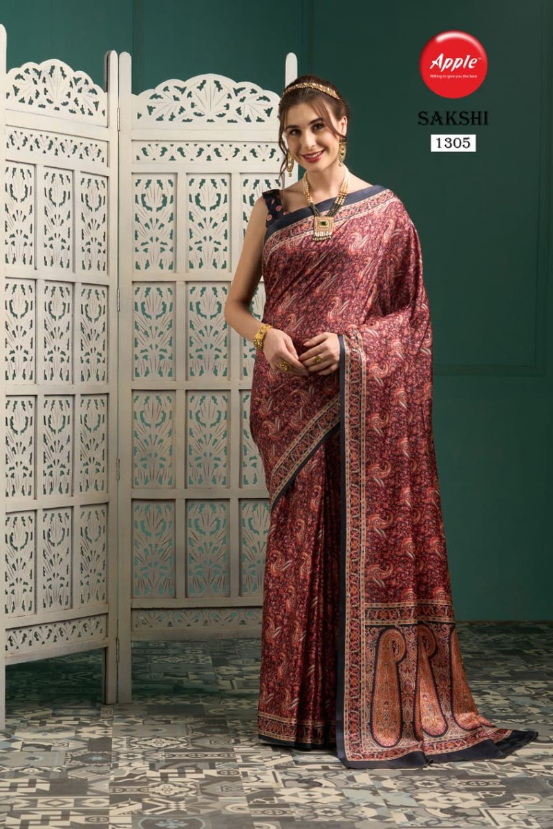 Apple Saree Sakhsi Vol-13 1301-1308 Series 5