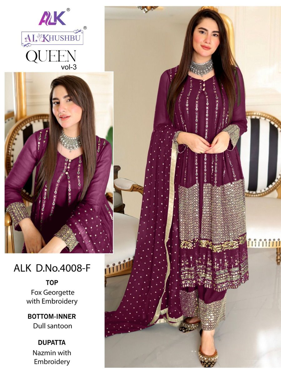 AL Khushbu Queen Vol-3 4008 Colors 2