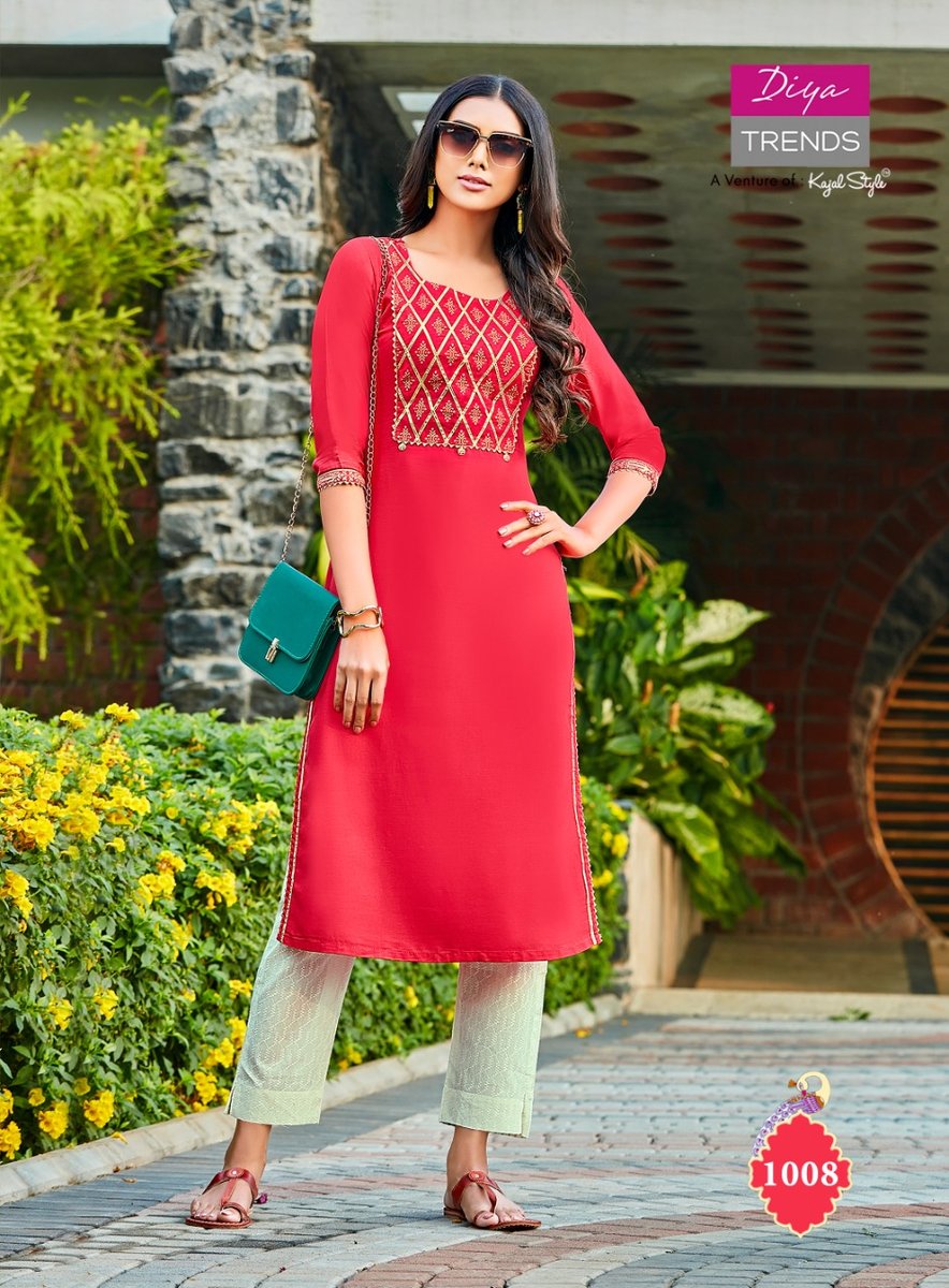 Diya Trendz Casual Diaries Vol-1 1001-1012 Series 8