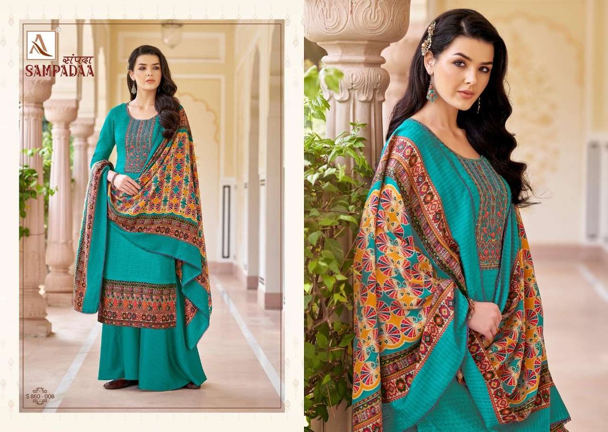 Alok Suits Sampadaa 860-001 To 860-010 Series 8
