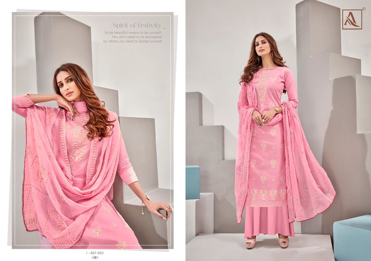 Alok Suits Bloom Gold 607-001-607-010 Series 2