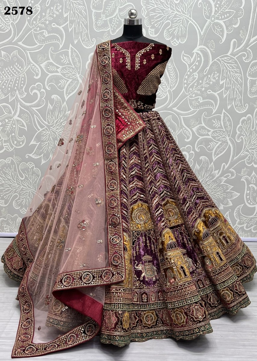 Anjani Art Heavy Bridal Lehenga 2578 Design 1