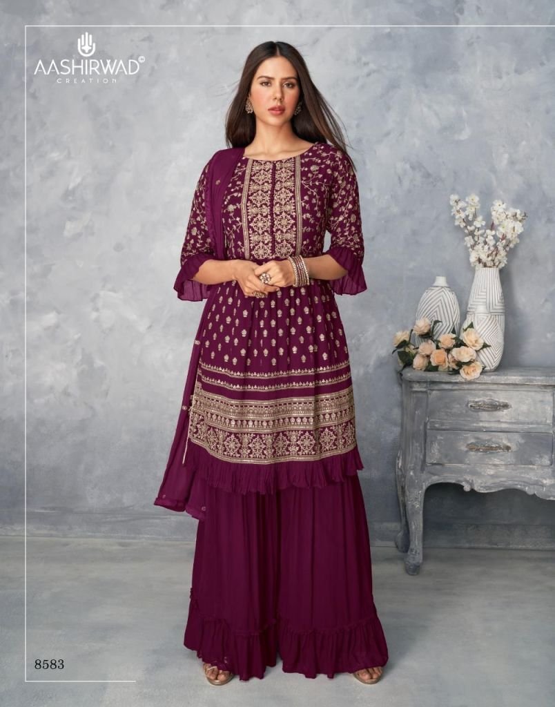 Aashirwad Creation Satrangi 8581-8585 Series 3