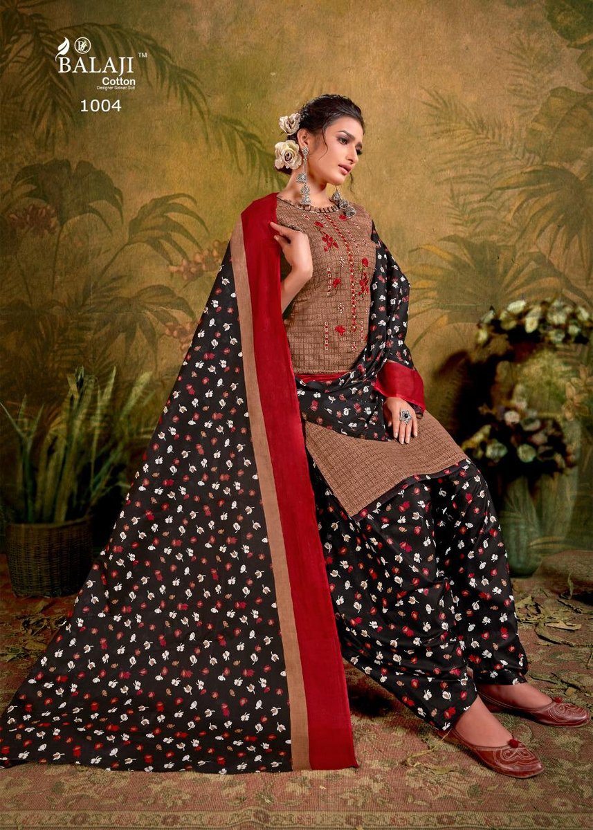 Balaji Cotton Rasberry Patiyala Vol-5 1001-1012 Series 4