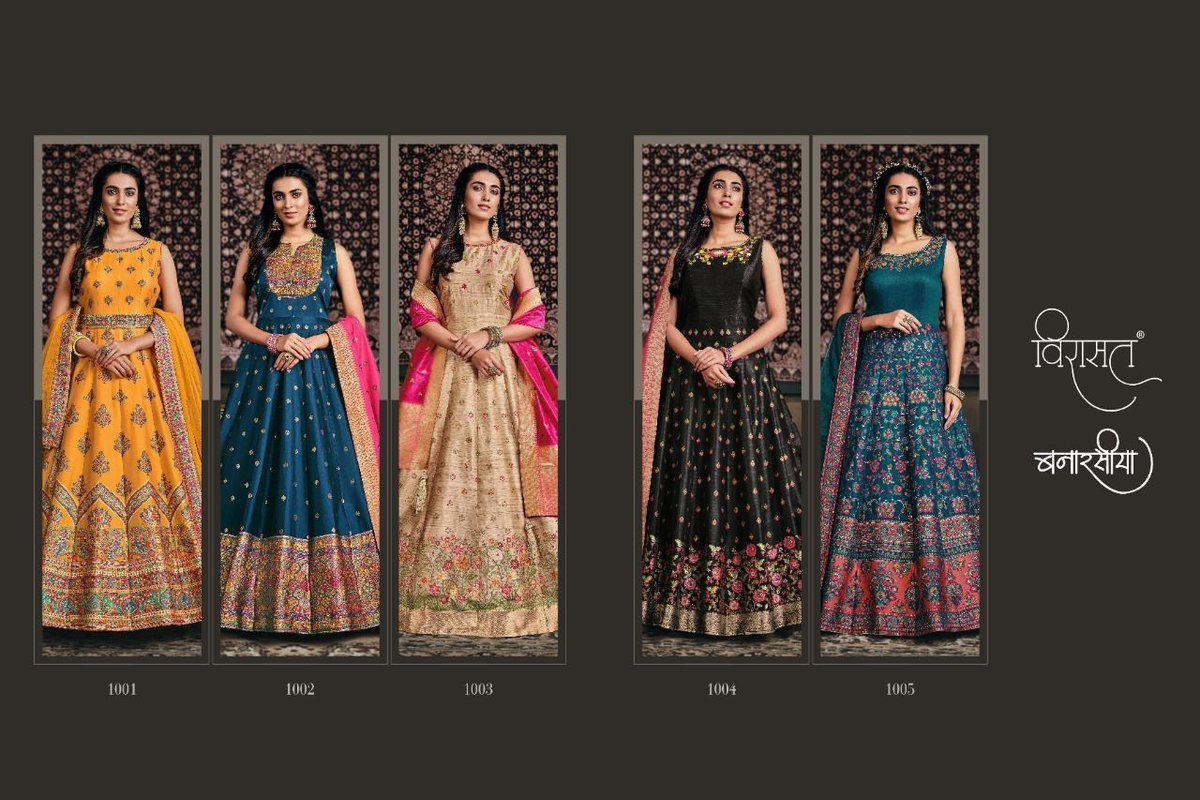 Virasat Gowns Banarasiya 1001-1005 Series 6
