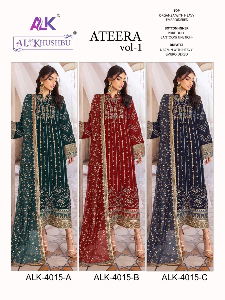 AL Khushbu Ateera Vol-1 4015 Colors 4