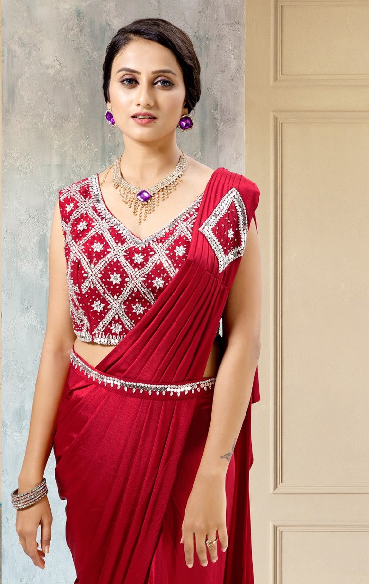 Aamoha Trendz Ready To Wear Designer Saree 1015581 Colors 1
