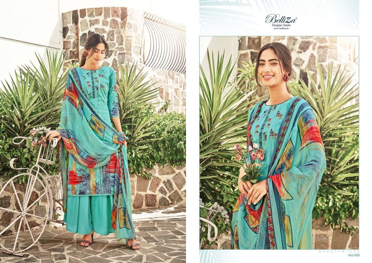 Belliza Designer Heeriye 542-001 To 542-010 Series 5