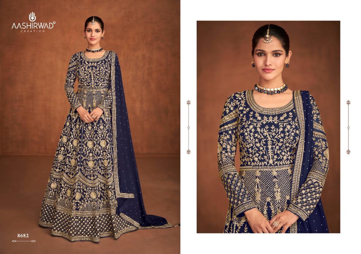 Aashirwad Creation Mirza 8678-8682 Series 5