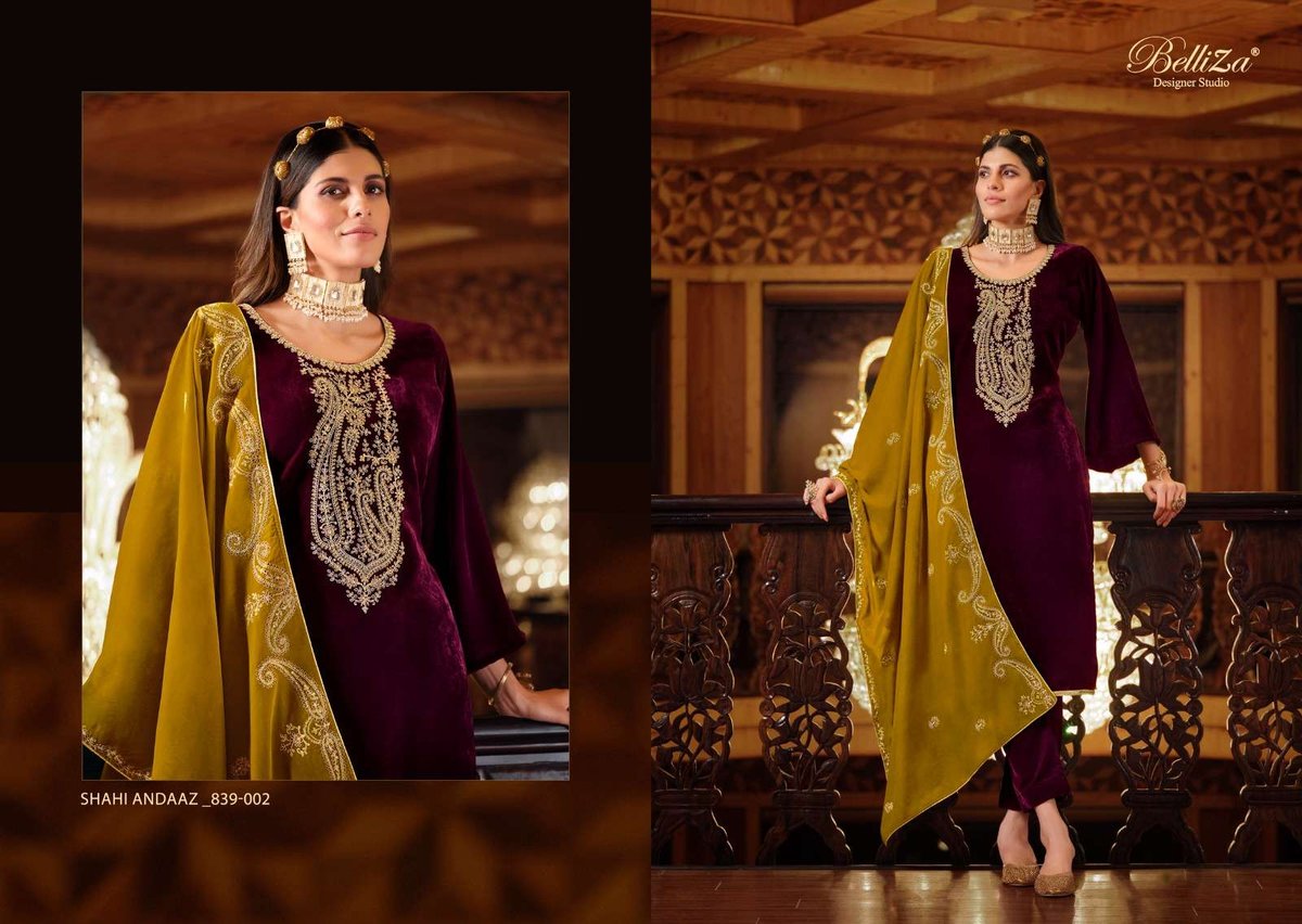 Belliza Designer Shahi Andaaz 839-001 to 839-006 Series 2