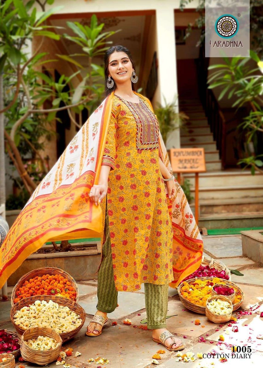Aradhna Fashion Cotton Diary Vol-1 1001-1012 Series 5