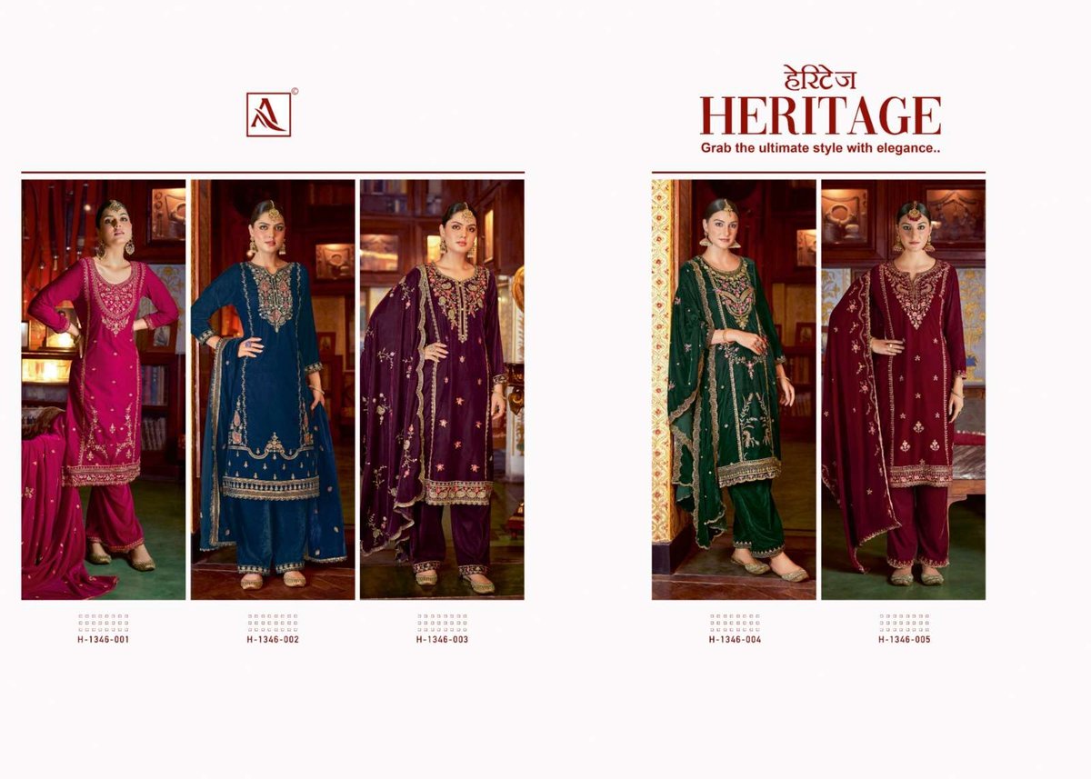 Alok Suit Heritage 1346-001 to 1346-006 Series 6