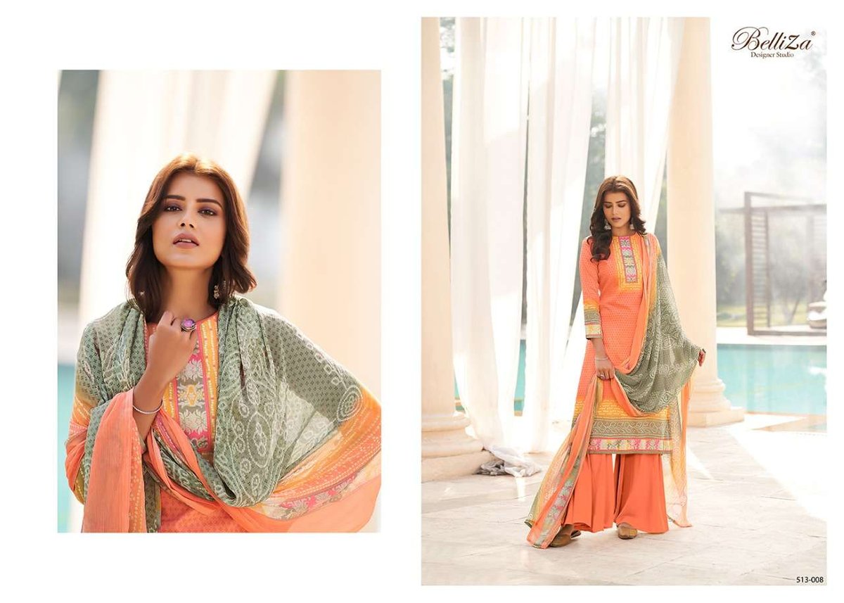 Belliza Designer Riwaaz 513-001 to 513-010 Series 8