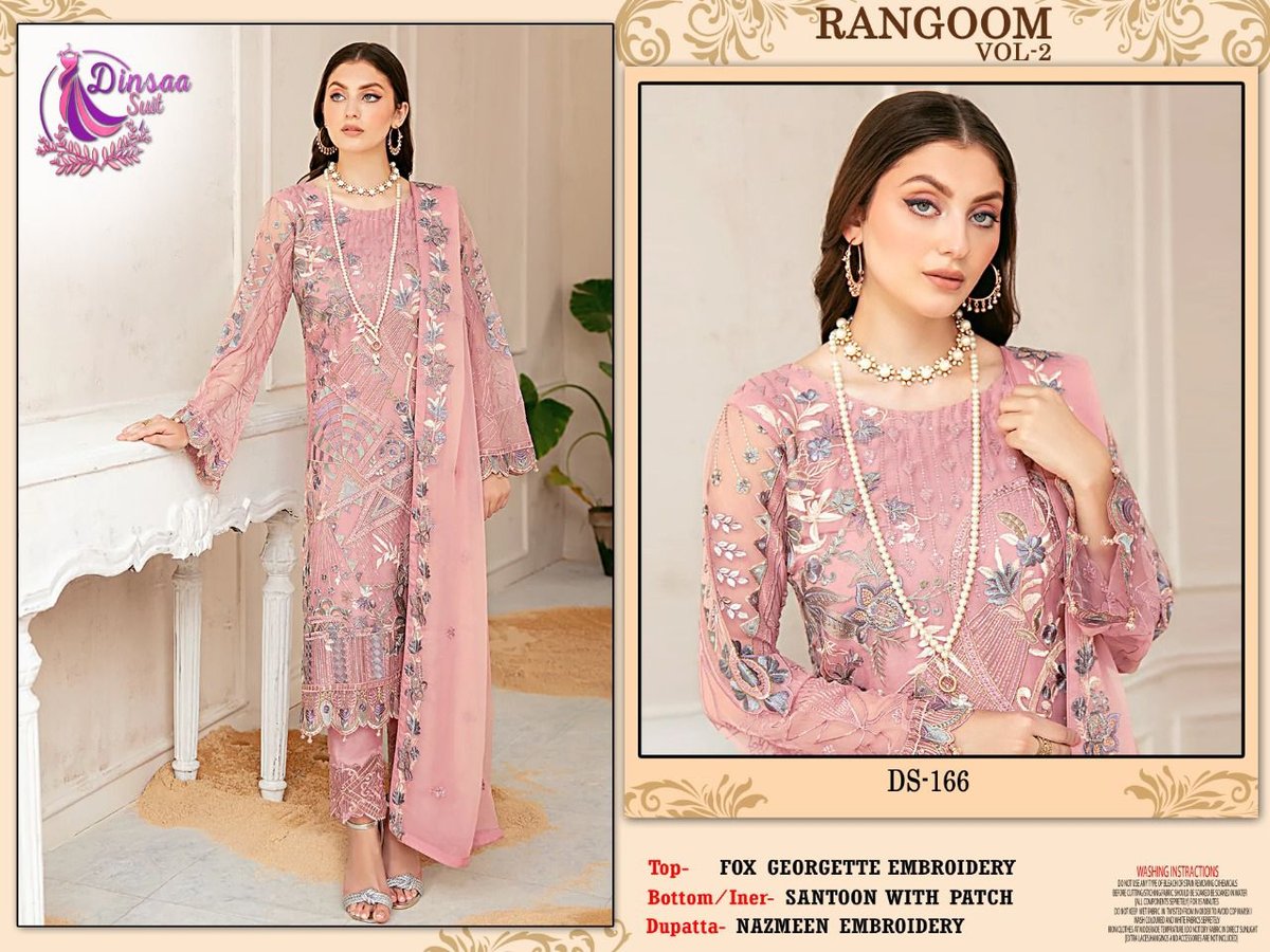 Dinsaa Suit Rangoon Vol-2 DS-163 to DS-166 Series 4