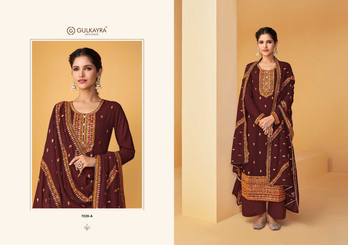 Gulkarya Designer Palak 7020 Colors 1