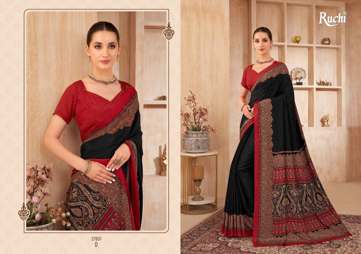 RUCHI SAREE VIVANTA SILK VOL-38 37601-A TO 37603-D 4